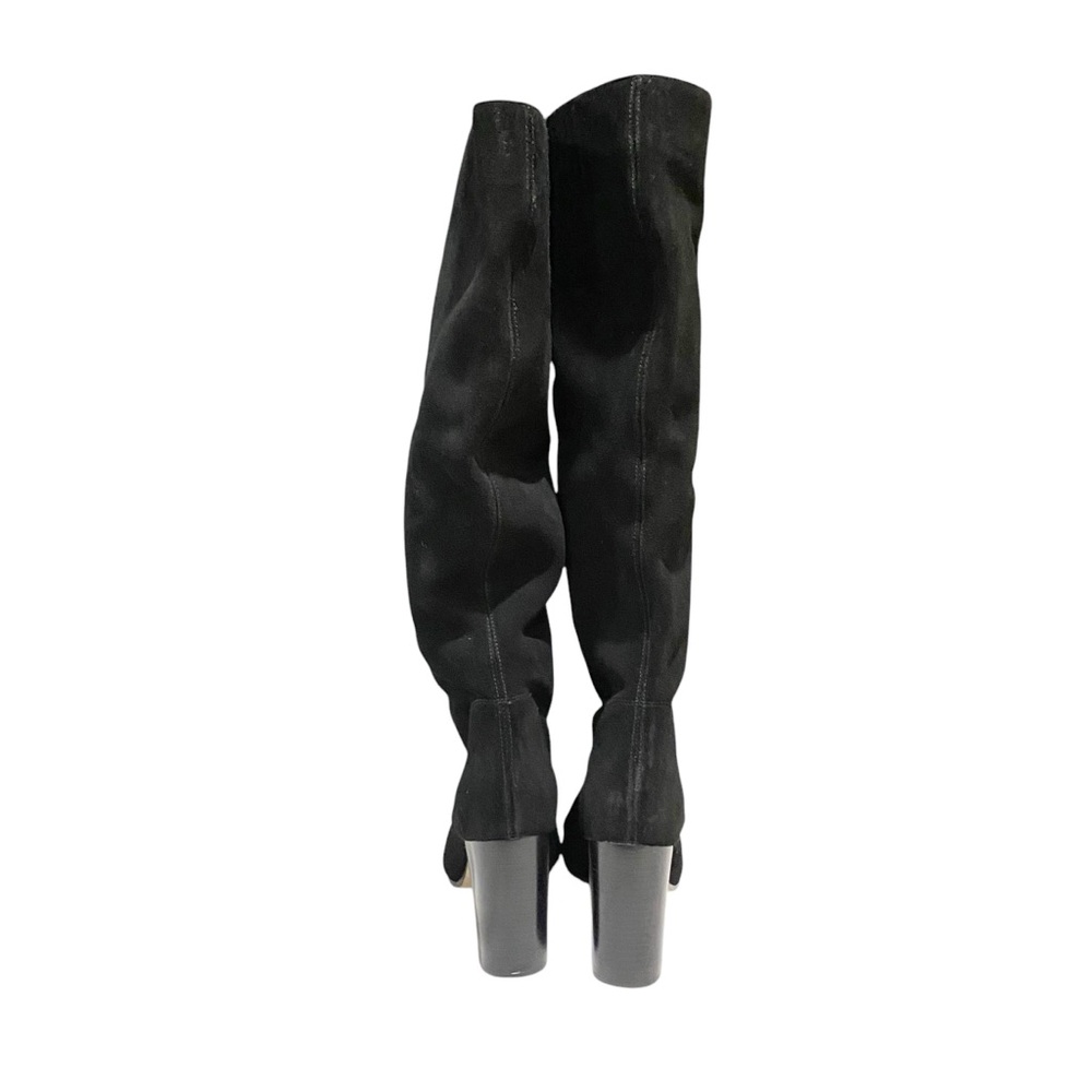 Michael Kors Black Slouch Leigh Boots Suede Slouch Tall Boots - Picture 5 of 12